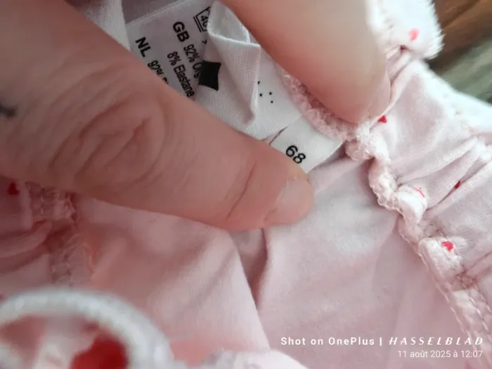 Robe courte et sa culotte petits coeurs rouges - photo numéro 6