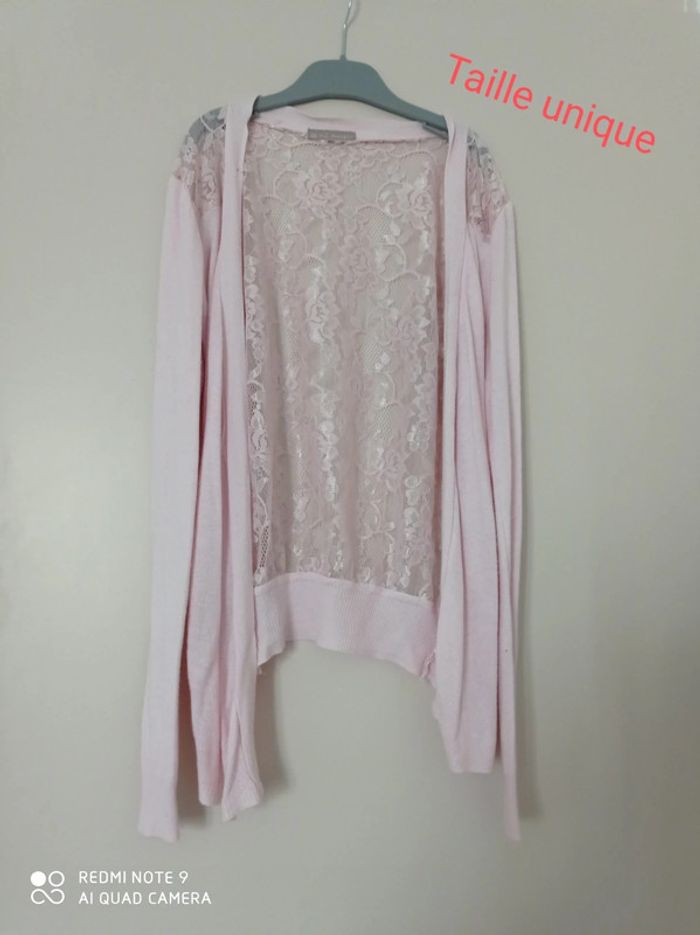 Gilet fin rose poudré