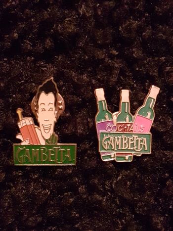 Lot de 2 pin's Gambetta