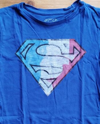 T-shirt Superman Zara Boys bleu – 5/6 ans – Très bon état