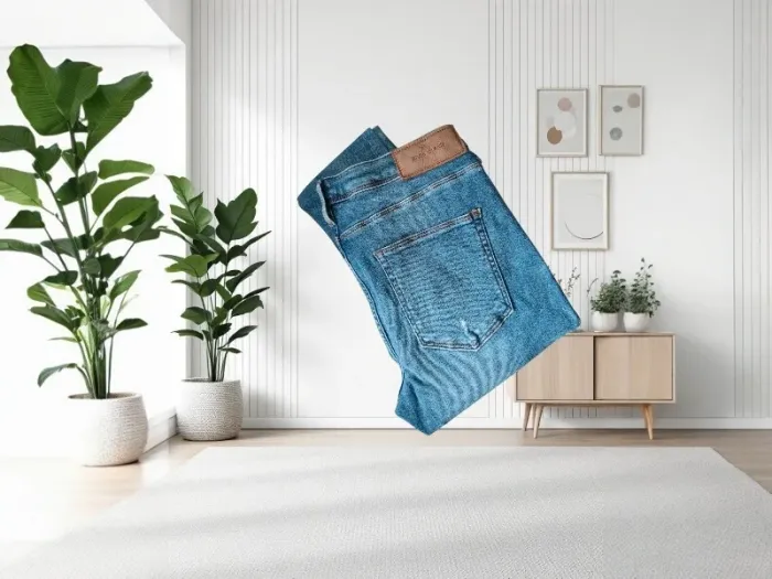 Jean River Island ,coupe skinny destroy ,taille haute ,stretch - photo numéro 12