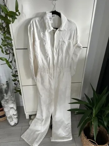 Combinaison en velours blanche - Pimkie