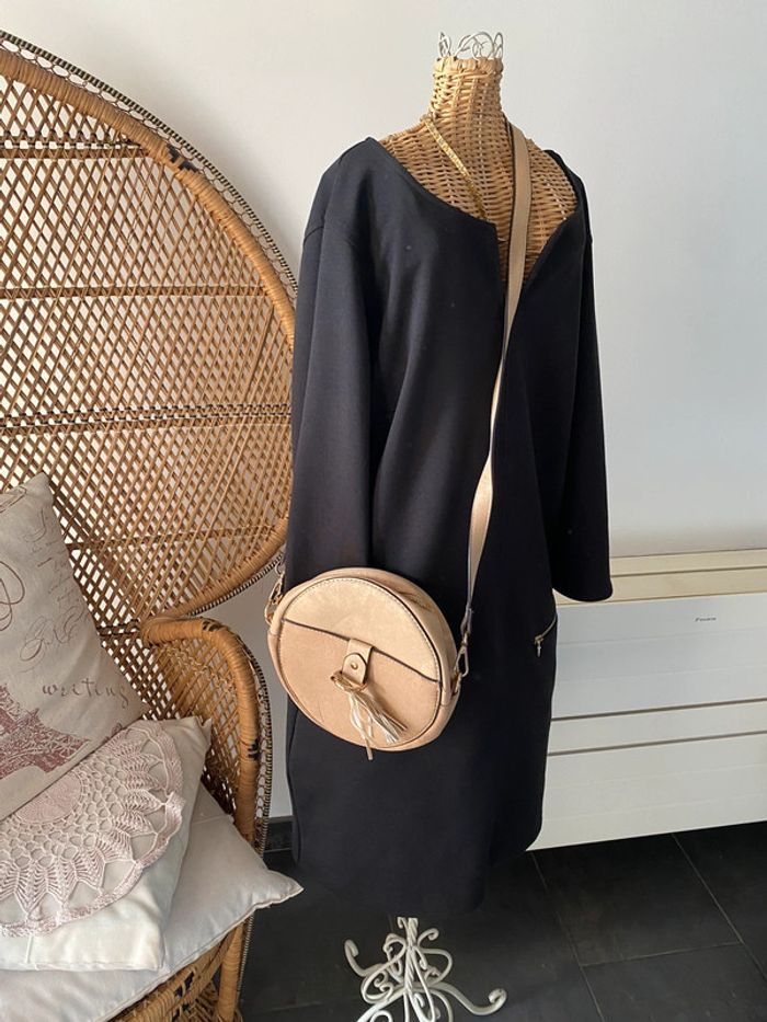 Robe noire vintage style Courrege taille S - photo numéro 7