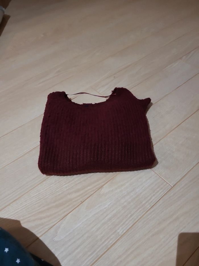 Pull maille chenille