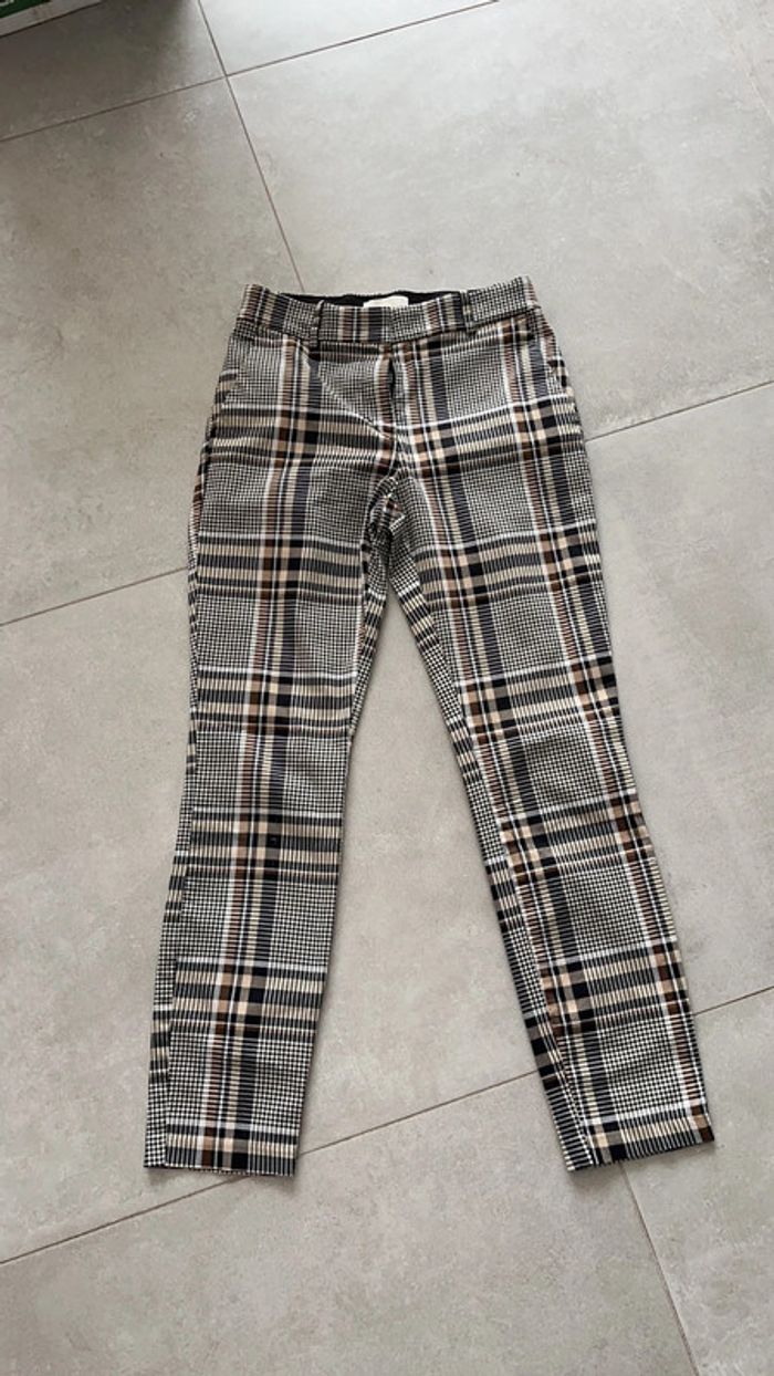 Pantalon habillé grands carreaux