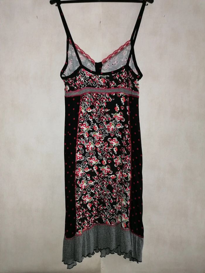 Robe été noir et rouge, fleurie et à pois, 38 - photo numéro 5