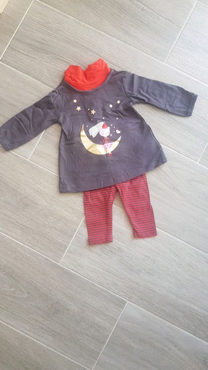 Ensemble blouse + legging 3M - photo numéro 2