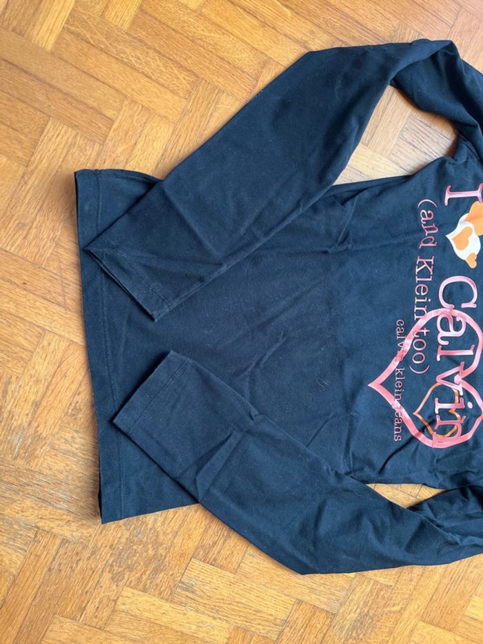 Tee shirt manches longues Calvin Klein taille S - photo numéro 3