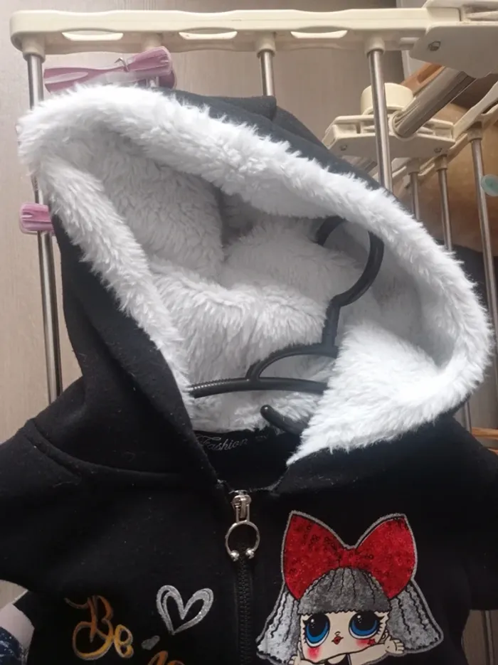 Veste noir motif poupée Lol - photo numéro 5
