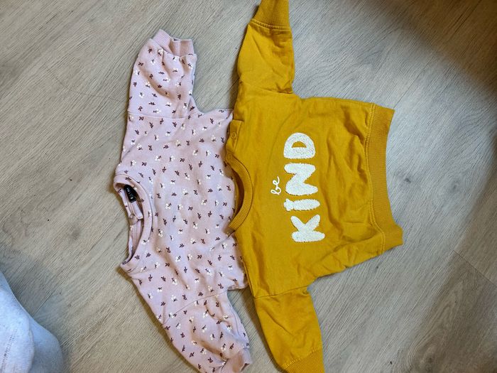 Lot de 2 pulls bébé fille 3 mois