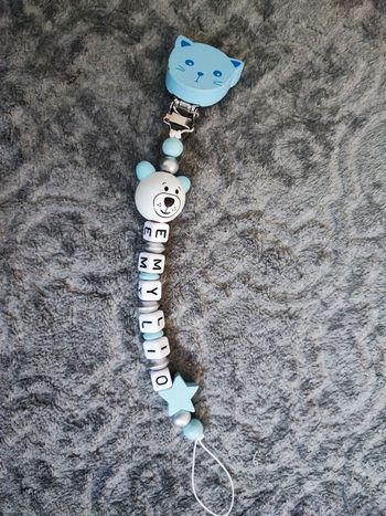 Attache tétine ourson