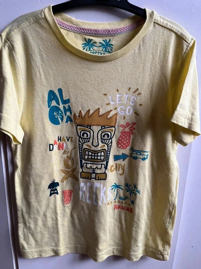 T shirt jaune creeks jaune - photo numéro 2