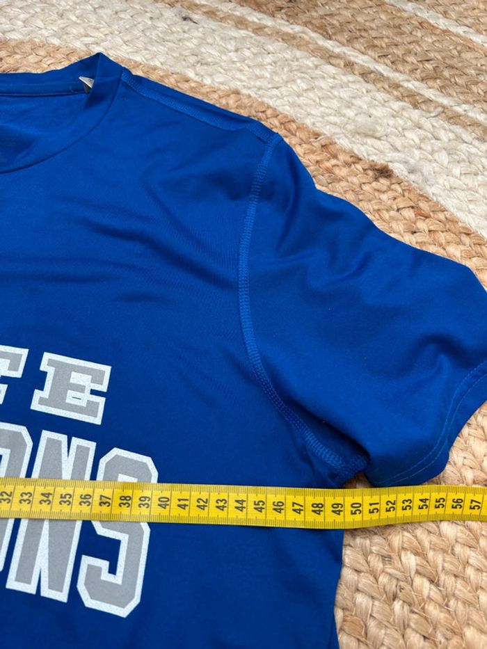 T-shirt Homme Adidas Bleu et Blanc | Taille M | Très Bon État | #TM81 - photo numéro 4