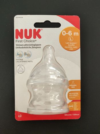 Tétines nuk 0-6 mois