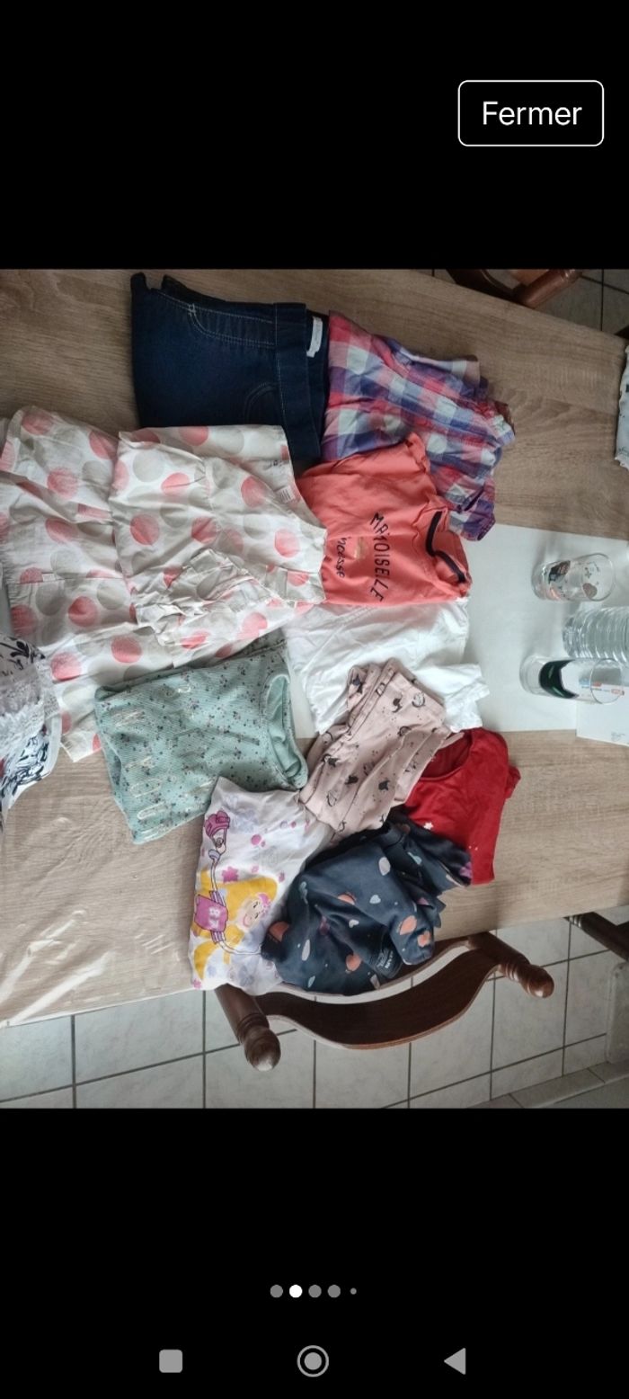 Lot vêtements fille