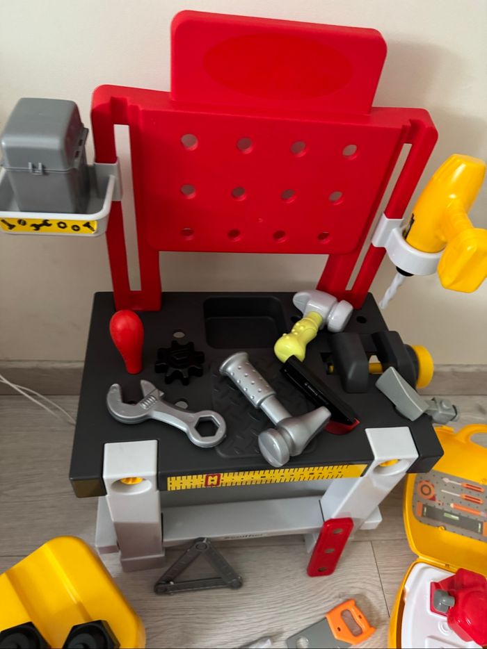 🪛lot bricolage avec établi - enfants - très bon état - ecoiffier - photo numéro 2