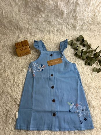 Robe salopette petit béguin taille 4 ans