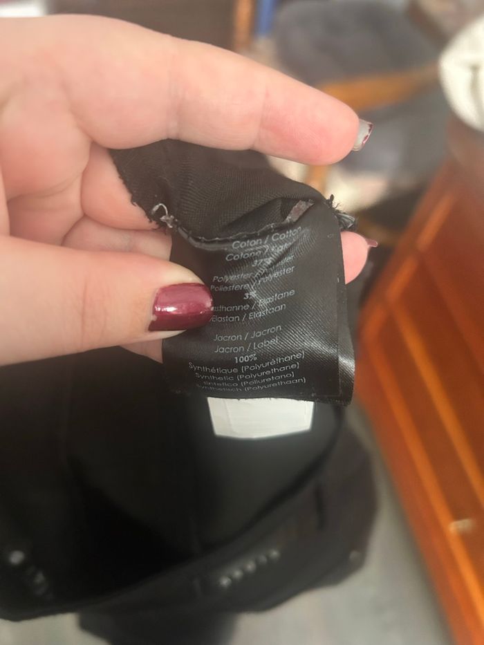 Jupe Bréal faux cuir taille 40 noire - photo numéro 9