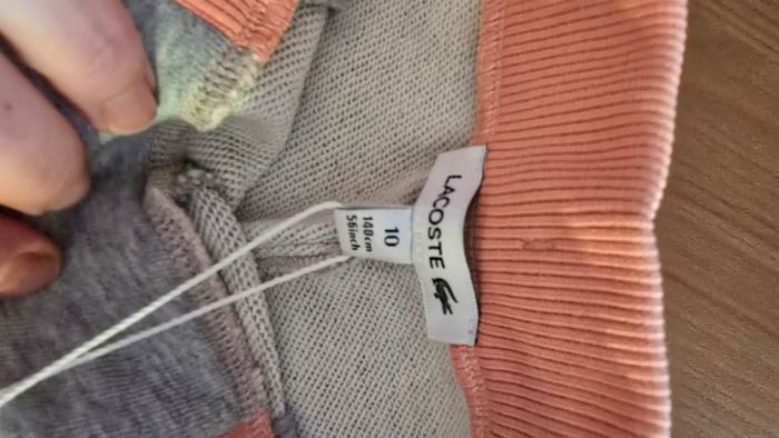 (NEUFS non portés)🏷🤩🩷 superbe ensemble veste et pantalon molleton lacoste 10 ans fille 🤩🥰🩷 - photo numéro 9