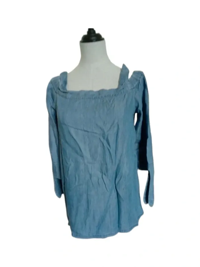 Blouse Bardot Esprit jean tencel