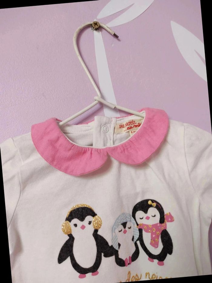 Lot 4 body manches longues 6 mois - photo numéro 3