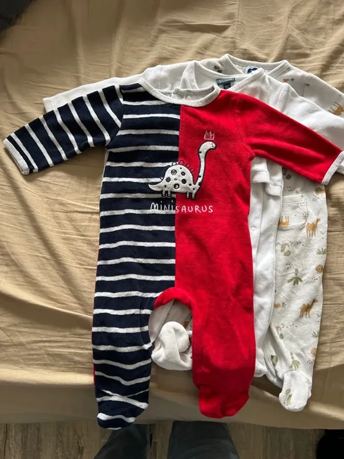 Lot de 3 pyjamas velours - photo numéro 2