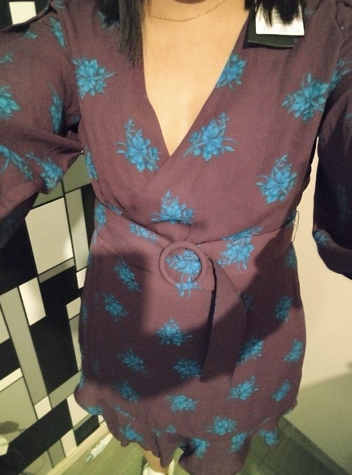 Robe femme a poin bleue - photo numéro 3