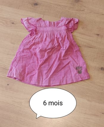 Robe fushia 6 mois