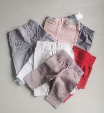 Lot 7 pantalons 6 mois