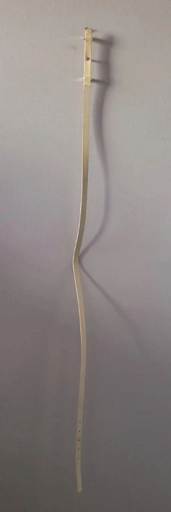 Ceinture fine coloris crème 105 cm