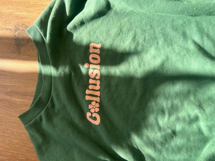 Pull collusion vert taille M - photo numéro 2