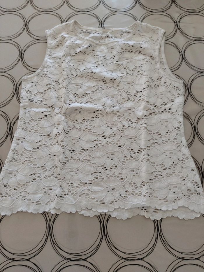 Débardeur blanc 40 excellent état