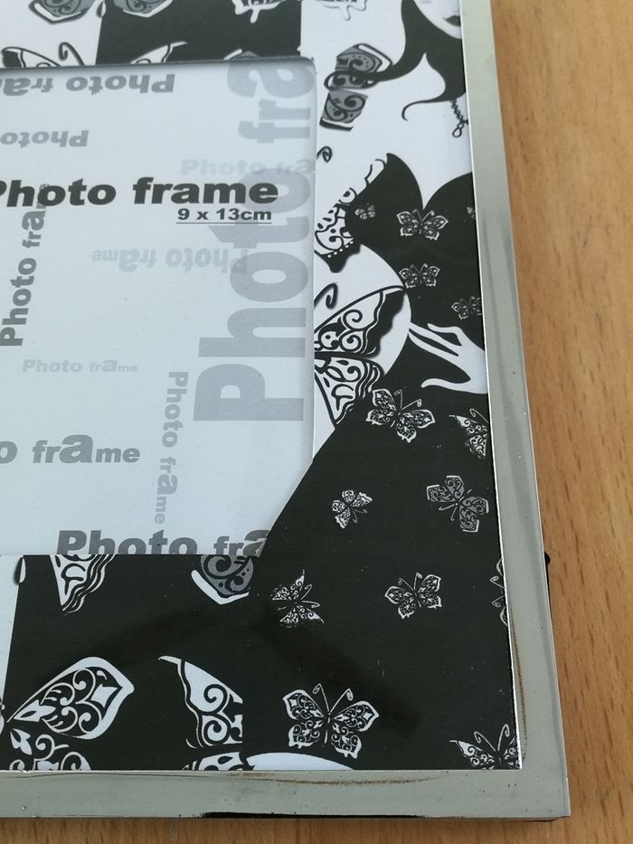 Cadre pour photo 9 x 13 cm Papillon noir et blanc - photo numéro 5