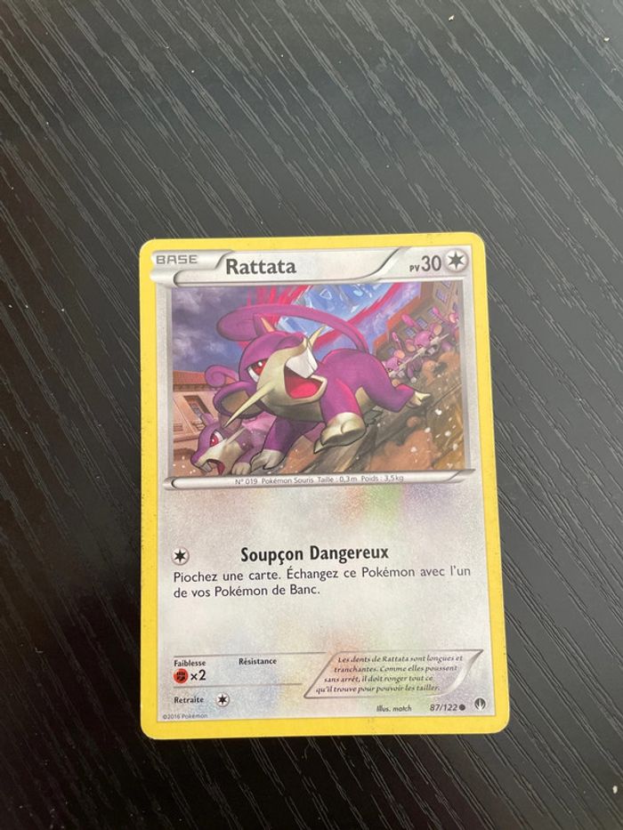 Carte Pokémon Rattata 87/122