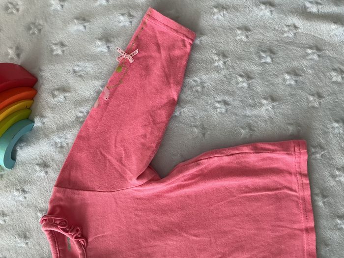teeshirt manches longues rose uni 12 mois orchestra impression sur manches - photo numéro 4