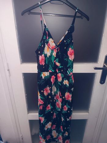 Robe longue à motifs fleuris colorés taille M/L