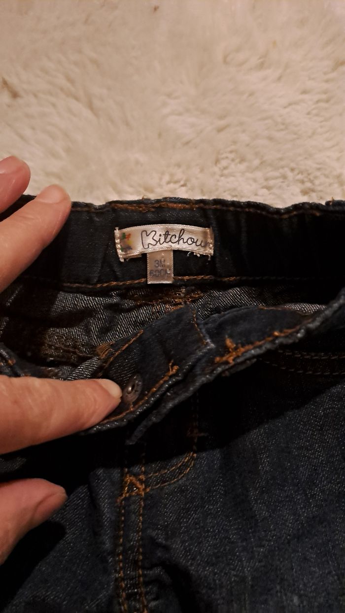 Lots Deux pantalon jaune très bon état - photo numéro 2