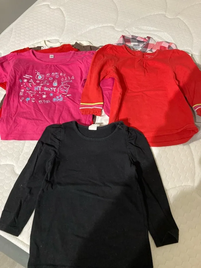 Lot tee-shirts ml et mc 18 mois - photo numéro 5