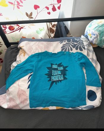 Tee-shirts ML bb garçon 18 mois🐼