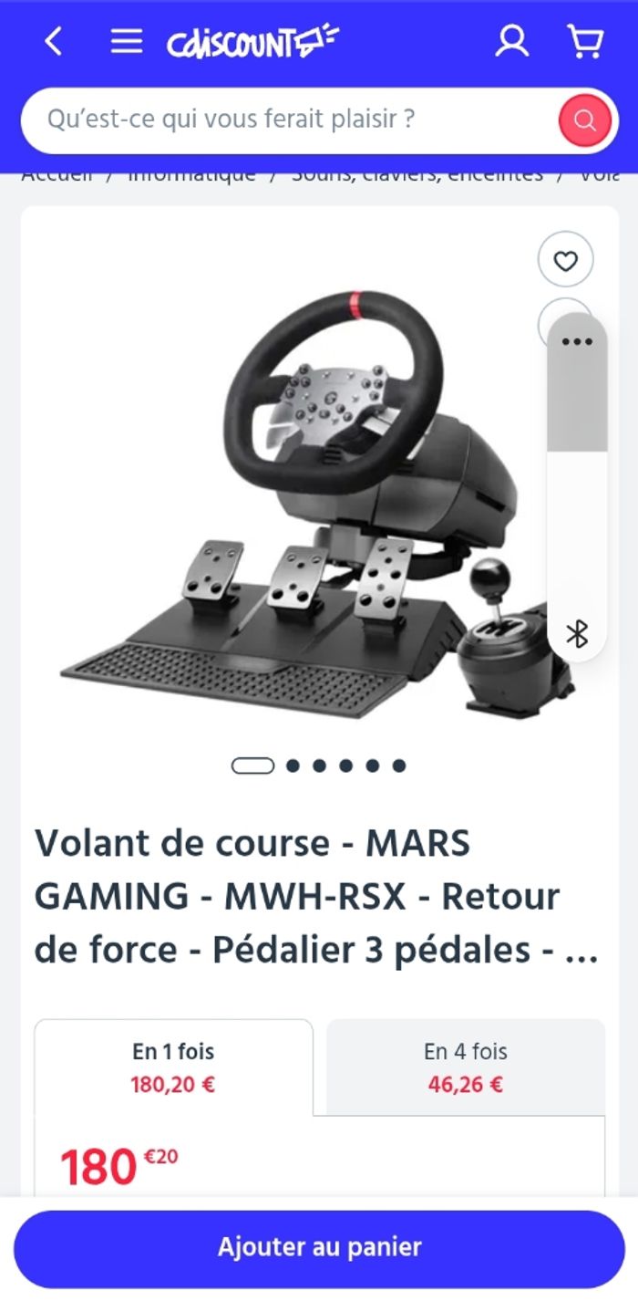 Volant de course - photo numéro 5