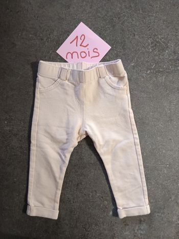 Jegging rose pâle 12 mois