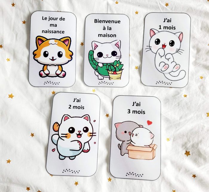 Cartes étape - Chat Kawaï - photo numéro 2