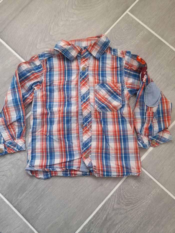 Chemise manches longues Kimbaloo garçon 24 mois
