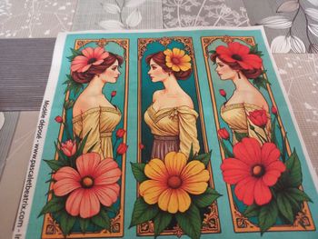 Coupon à coudre Femmes  aux Gerberas