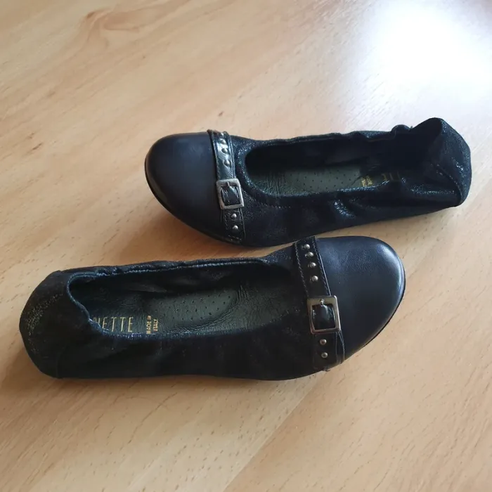 Ballerines noires Ninette en fleur - photo numéro 6