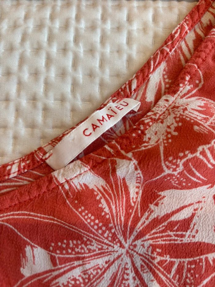 40. Haut Camaïeu corail femme M - photo numéro 3