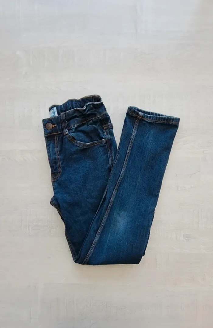 Jeans Kiabi - 10 ans taille 138-143cm - coton - bouton à pression - eco conception
