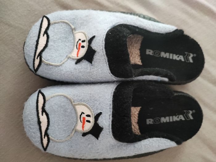 Pantoufles bonhomme de neige - photo numéro 2