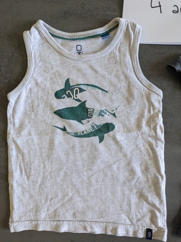 Lot tee shirts été bébé garçon Okaïdi 4 ans - photo numéro 2