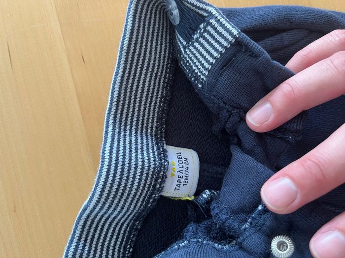 Short épais tape à l’œil 12 mois bleu marine - photo numéro 2